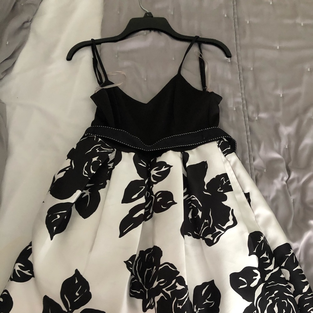 Party dress black and white